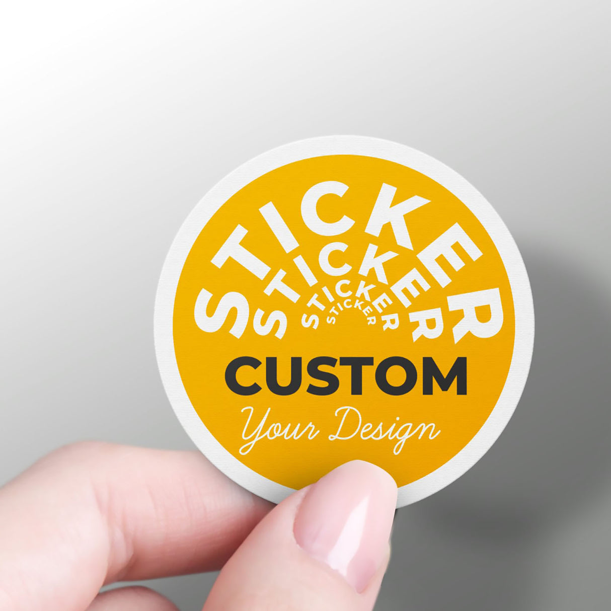 Circle | Custom Die Cut Sticker labels Logo Stickers for Business Customized Etiquetas Personalizes 50 100 200 pcs | Make Your Own Stickers