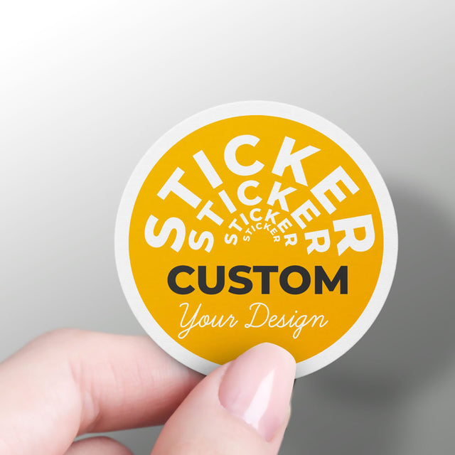 Circle | Custom Die Cut Sticker labels Logo Stickers for Business Customized Etiquetas Personalizes 50 100 200 pcs | Make Your Own Stickers - StickerBao Wheel Sticker Store