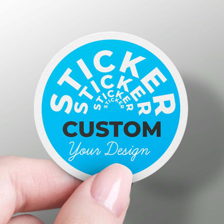 Circle | Custom Die Cut Sticker labels Logo Stickers for Business Customized Etiquetas Personalizes 50 100 200 pcs | Make Your Own Stickers - StickerBao Wheel Sticker Store