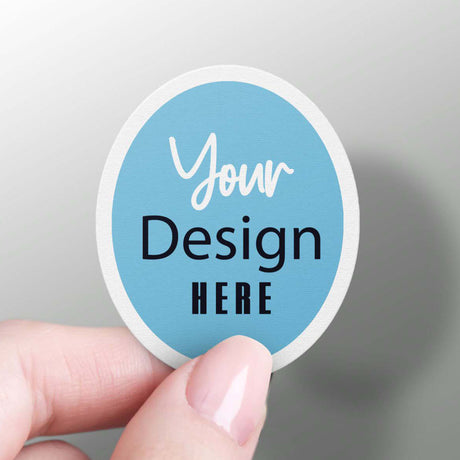 Oval | Custom Die Cut Sticker labels Logo Stickers for Business Customized Etiquetas Personalizes 50 100 200 pcs | Make Your Own Stickers - StickerBao Wheel Sticker Store