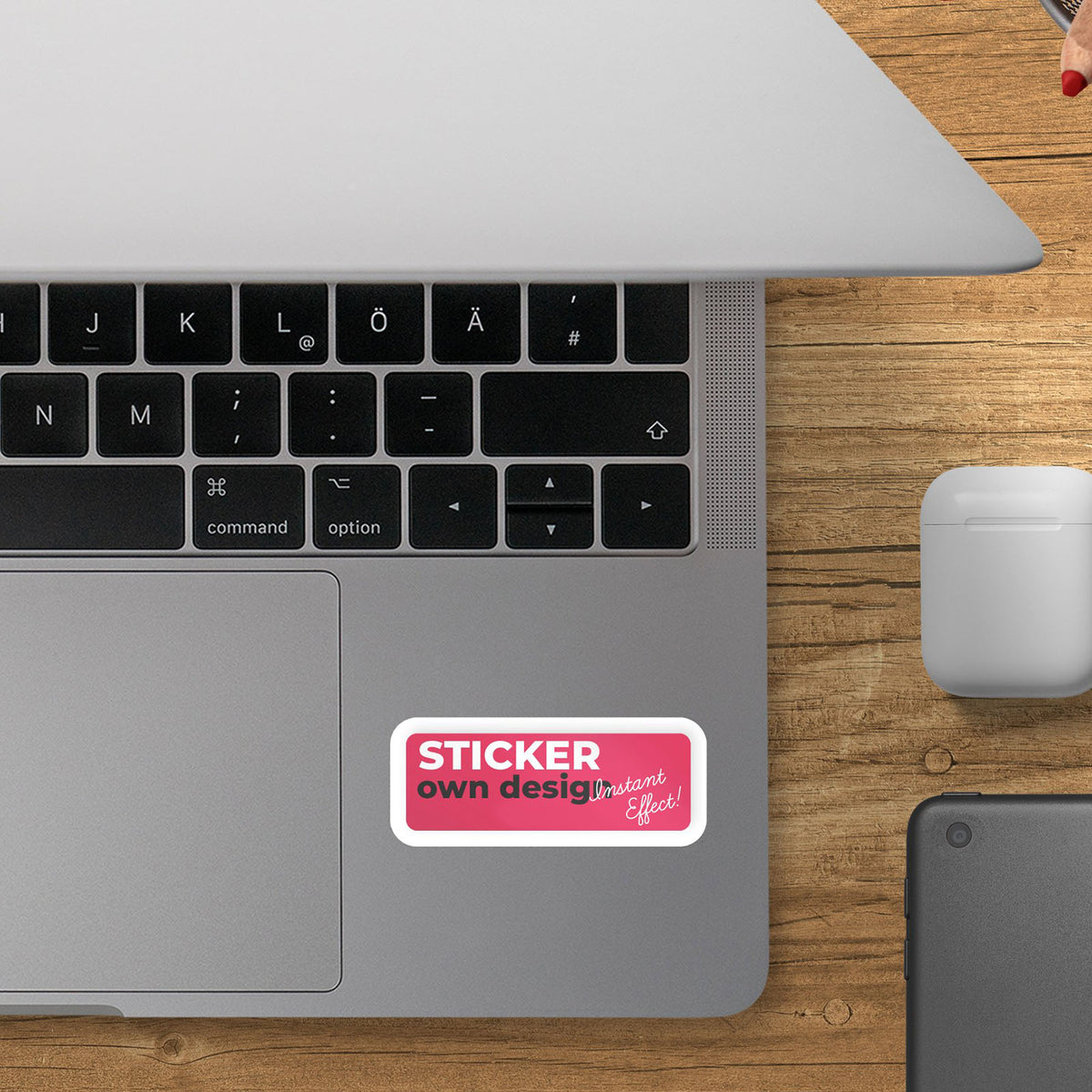 Rectangle | Custom Die Cut Sticker labels Logo Stickers for Business ...