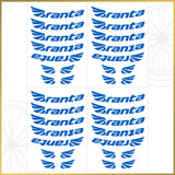 For Branta C45 Wheel Decal Set – 700C Road Bike Rim Stickers (45mm Depth, Glossy / Matte)