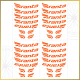 For Branta C45 Wheel Decal Set – 700C Road Bike Rim Stickers (45mm Depth, Glossy / Matte)