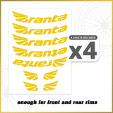 For Branta C45 Wheel Decal Set – 700C Road Bike Rim Stickers (45mm Depth, Glossy / Matte)