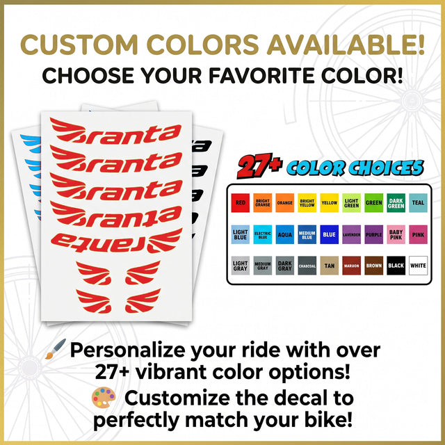 For Branta C45 Wheel Decal Set – 700C Road Bike Rim Stickers (45mm Depth, Glossy / Matte)