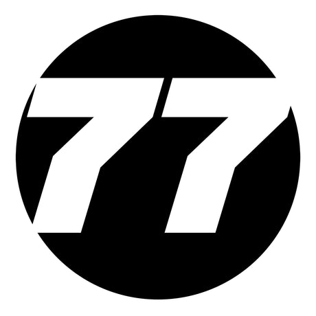 Pro-Series Custom Hollow Racing Number Decals – Solid Black Vinyl (Pair) - Style B - StickerBao Wheel Sticker Store