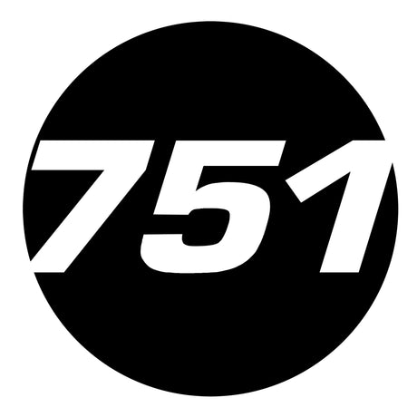 Pro-Series Custom Hollow Racing Number Decals – Solid Black Vinyl (Pair) - Style C - StickerBao Wheel Sticker Store