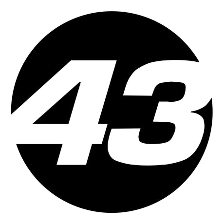 Pro-Series Custom Hollow Racing Number Decals – Solid Black Vinyl (Pair) - Style C - StickerBao Wheel Sticker Store