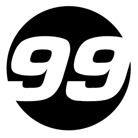 Pro-Series Custom Hollow Racing Number Decals – Solid Black Vinyl (Pair) - Style C - StickerBao Wheel Sticker Store