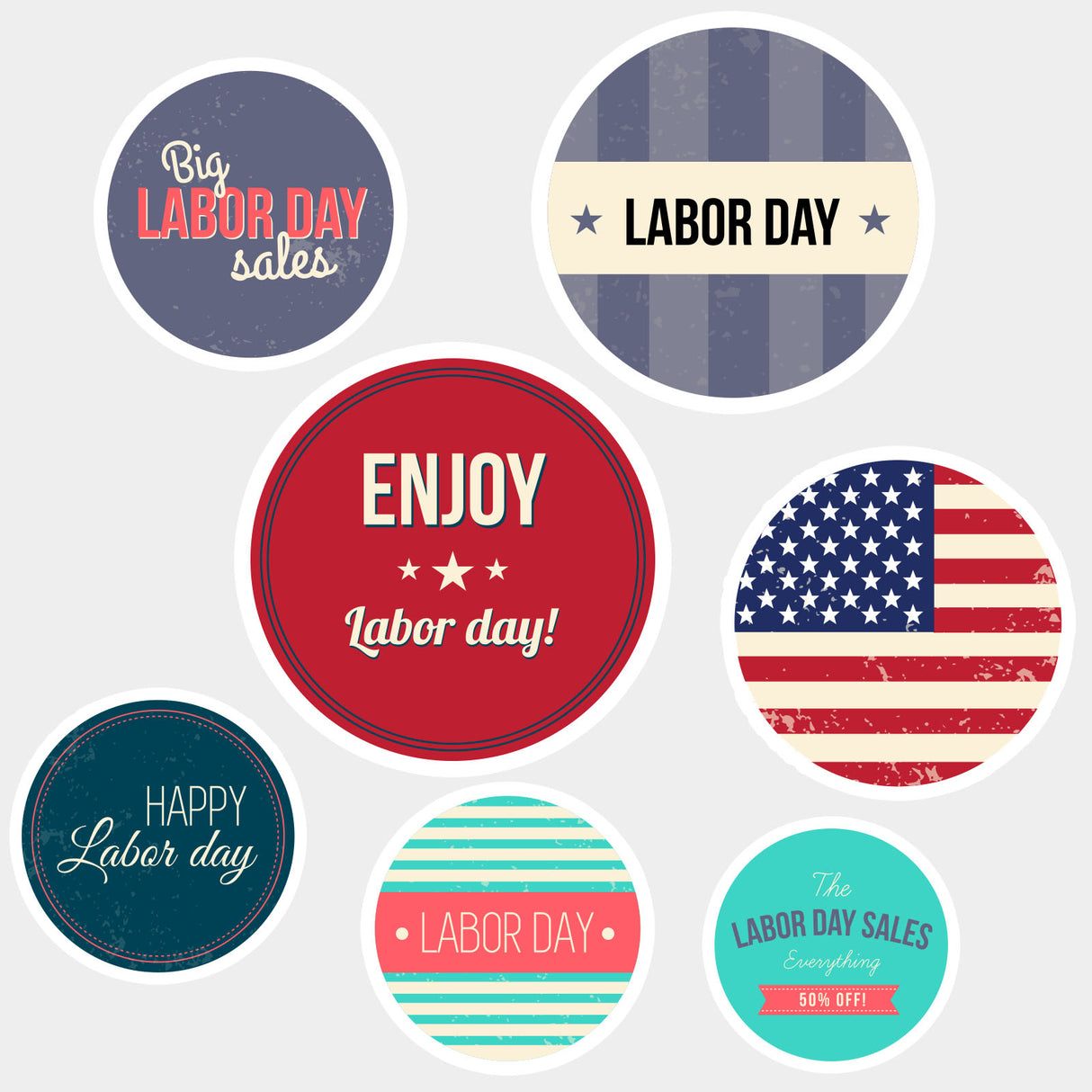 Circle Stickers - Glossy / Matte