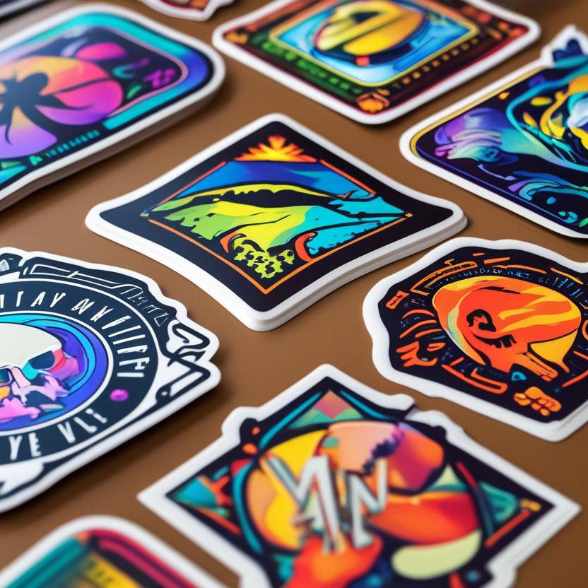 Embossed Stickers - Glossy / Matte