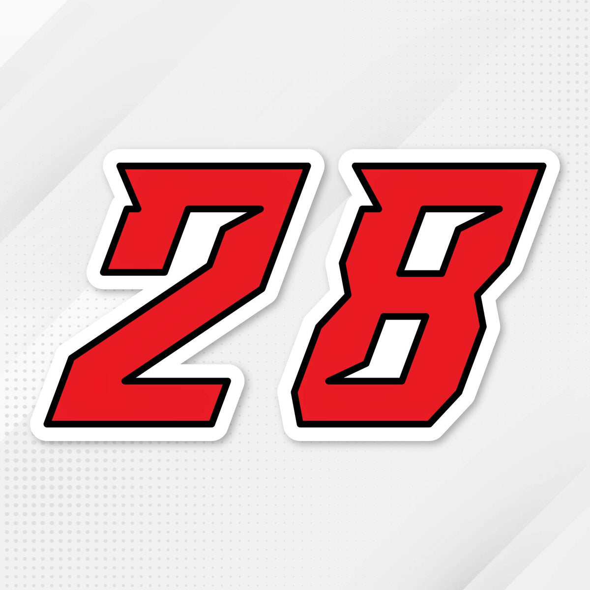 STICKERBAO - Custom Racing Number Stickers - Tough Waterproof Track an ...