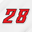 Custom racing number sticker for personalizing race gear diecut stickers motocross off-road rally car number stickers