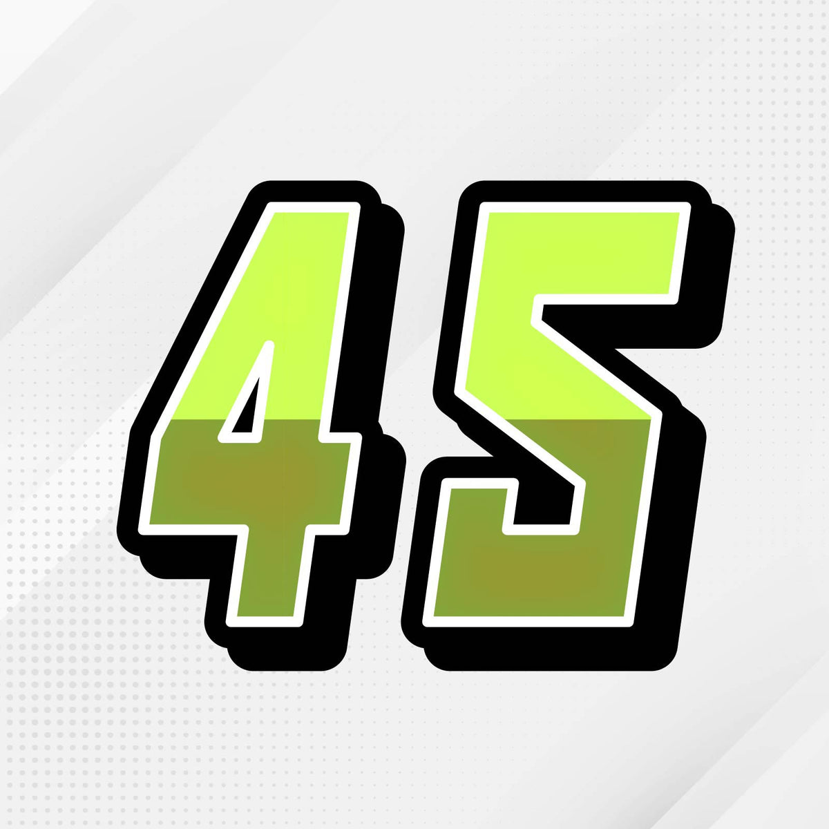 STICKERBAO - Custom Racing Number Stickers - Sturdy Waterproof Track ...