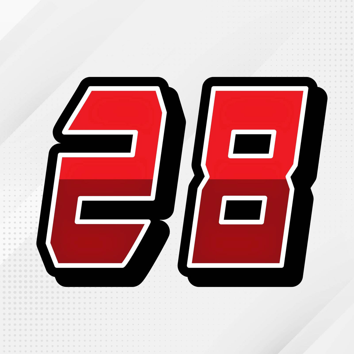 STICKERBAO - Custom Racing Number Stickers - Waterproof Toughness for ...