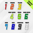 Custom racing number sticker for personalizing race gear diecut stickers motocross off-road rally car number stickers