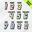 Custom racing number sticker for personalizing race gear diecut stickers motocross off-road rally car number stickers