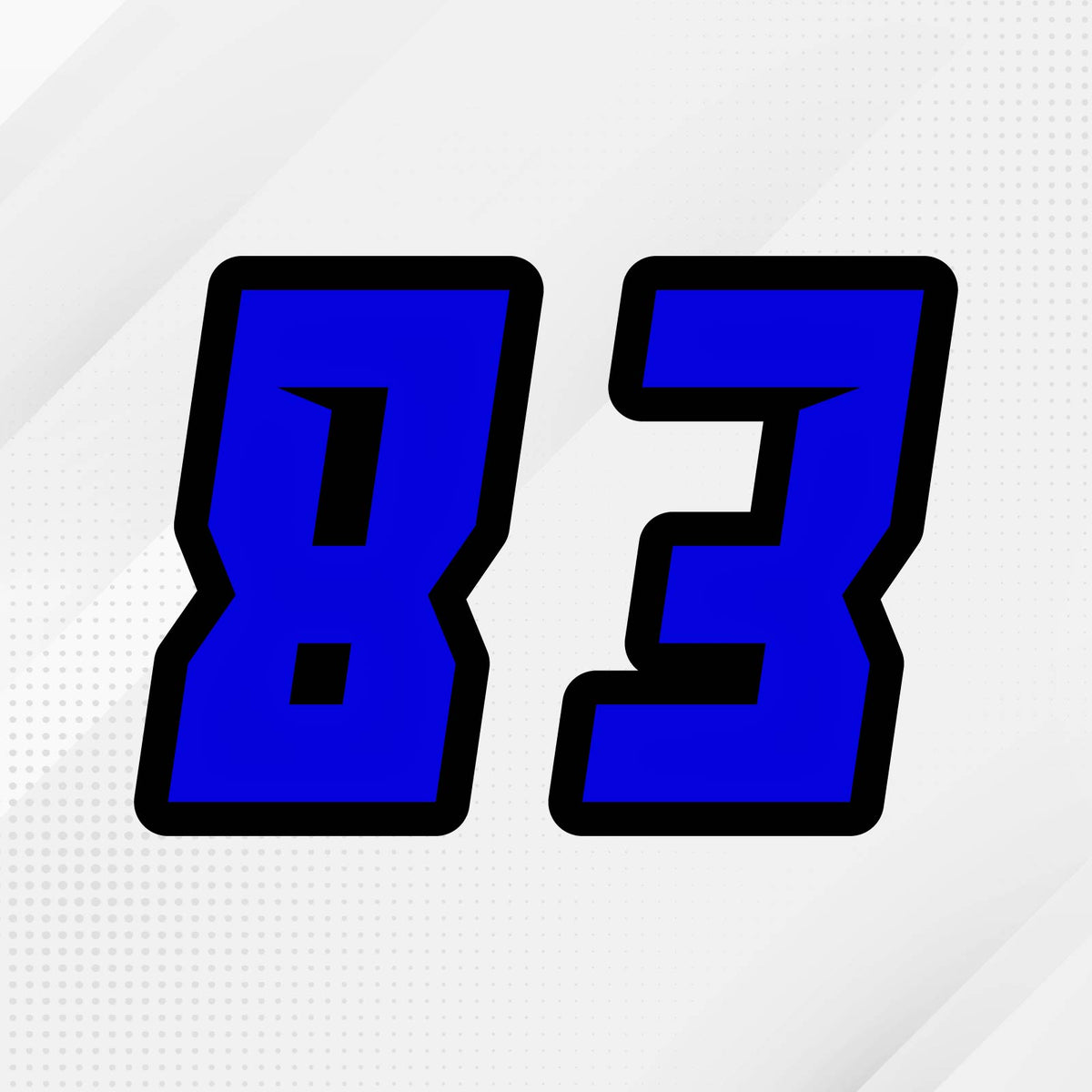 STICKERBAO - Custom Racing Number Stickers - All-Condition Waterproof ...