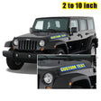 2 pcs 2-10 inch Custom Jeep Wrangler Hood Decal | Jeep Wrangler Gladiator Text Hood Decals Stickers | Custom Jeep Decals Text Sticker - StickerBao Wheel Sticker Store