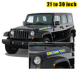 2 pcs 21-30 inch Custom Jeep Wrangler Hood Decal | Jeep Wrangler Gladiator Text Hood Decals Stickers | Custom Jeep Decals Text Sticker - StickerBao Wheel Sticker Store