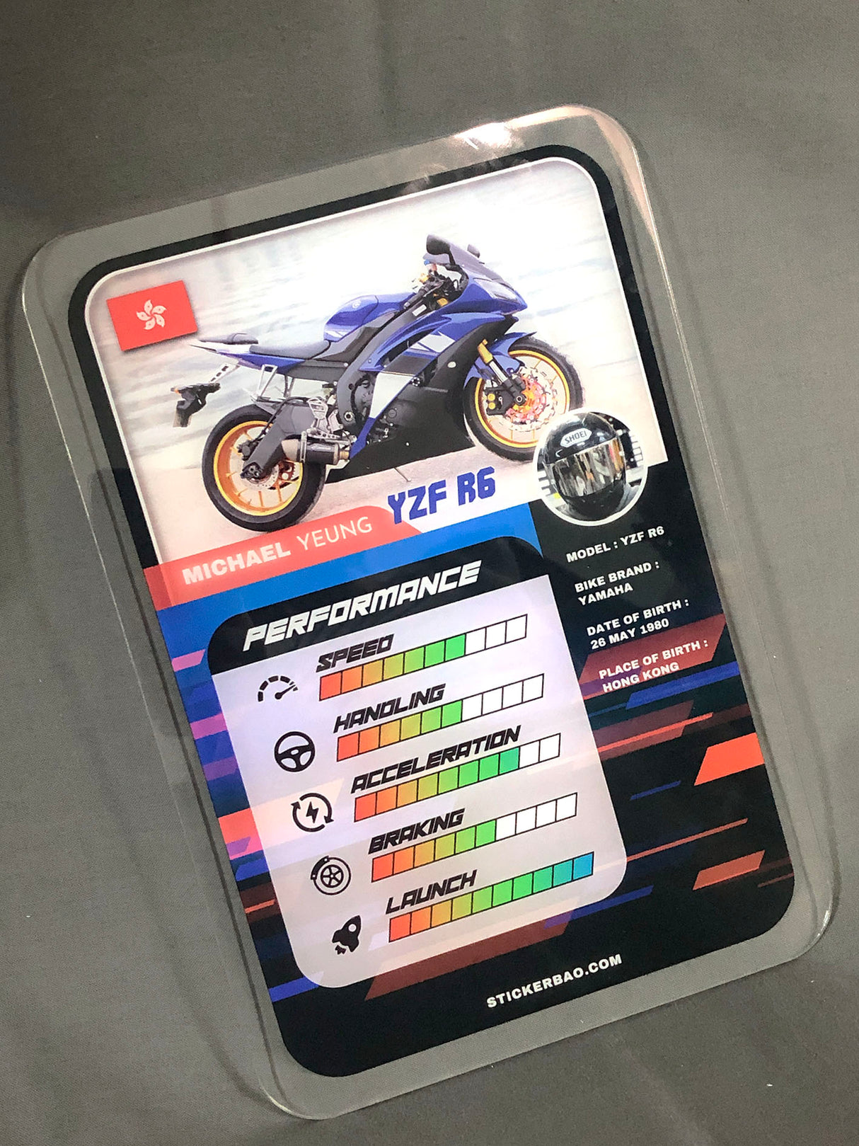 Motorcycle Race Rider Display Decorative Sign Board - StickerBao Wheel Sticker Store