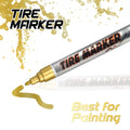 1x Tire Pens Paint Marker Car Motorcycle Tread Waterproof - StickerBao Wheel Sticker Store