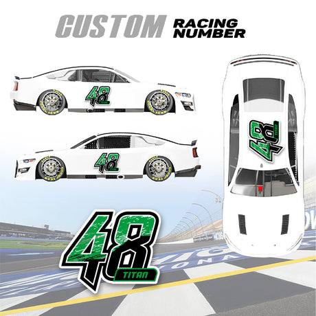 Create a winning look with our custom racing number designs.