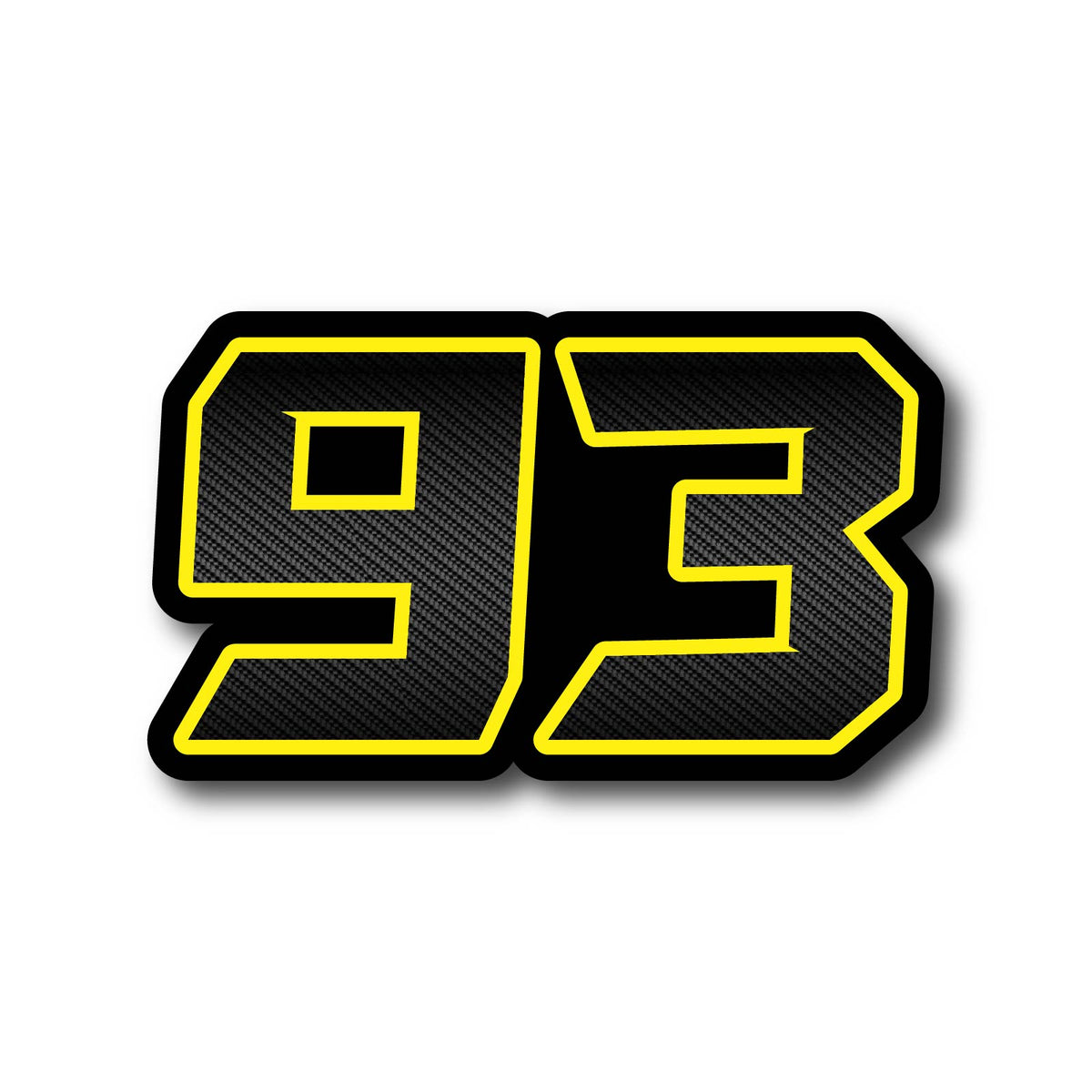 STICKERBAO - Custom Racing Number Stickers - Track Day Removable Water ...