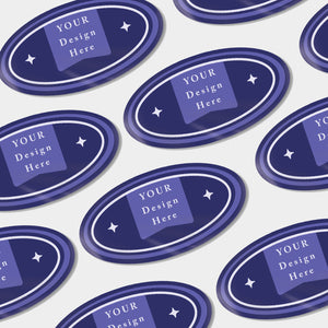 Oval Stickers - Glossy / Matte