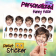 Custom Photo Sticker - Face Sticker Sheet | Baby Stickers, Personalized Face Stickers, Turn Photo Into Sticker, Custom contour cut stickers - StickerBao Wheel Sticker Store
