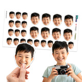 Custom Photo Sticker - Face Sticker Sheet | Baby Stickers, Personalized Face Stickers, Turn Photo Into Sticker, Custom contour cut stickers