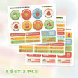 Custom Name Labels School Label Personalize Round Circle Rectangle Daycare Stickers Kids Sticker Waterproof | 58 116 174 232 290 labels - StickerBao Wheel Sticker Store