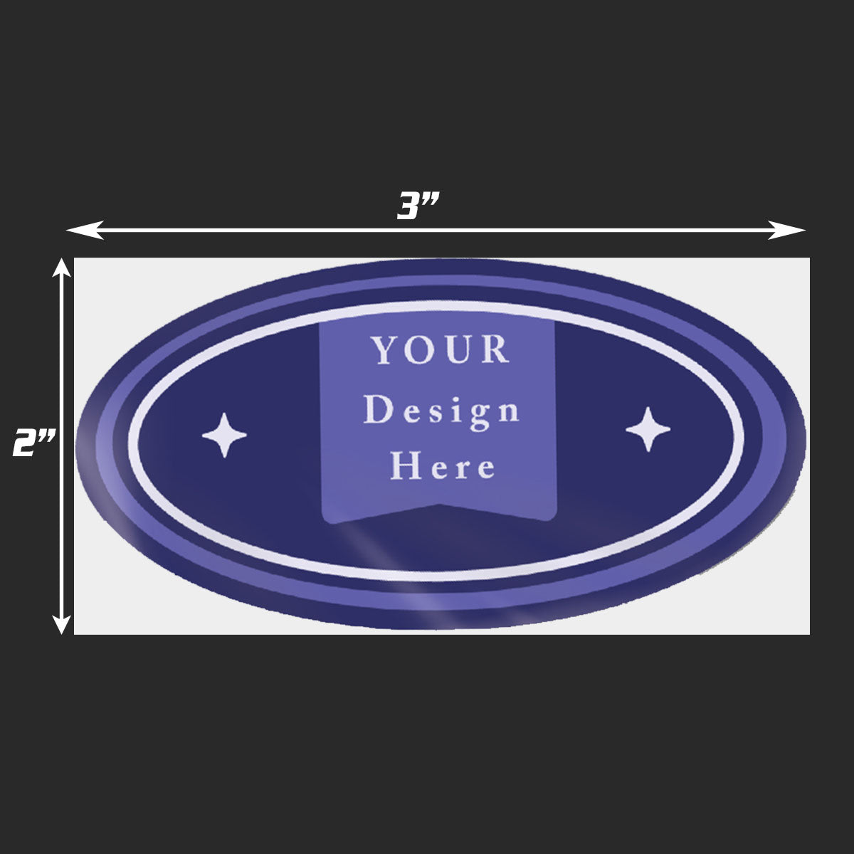 Oval Stickers - Glossy / Matte