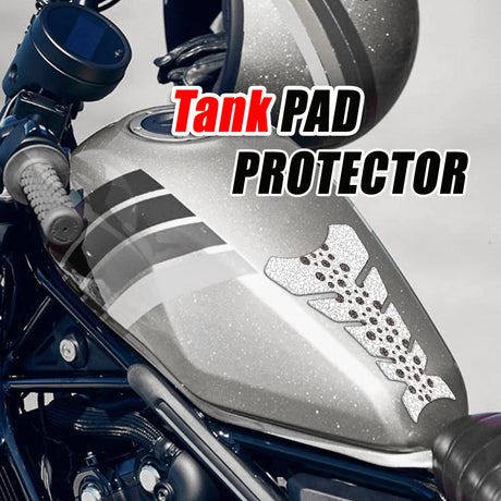 Motorcycle Tank Pad Anti Slip Shield Gas Tank Pad Protector Fish Bone - StickerBao Wheel Sticker Store