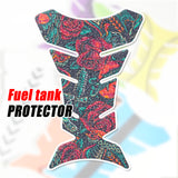 Motorcycle Tank Pad Anti Slip Shield Gas Tank Pad Protector Pattern Fish Bone - StickerBao Wheel Sticker Store