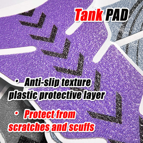 Motorcycle Tank Pad Anti Slip Shield Gas Tank Pad Protector Fish Bone - StickerBao Wheel Sticker Store