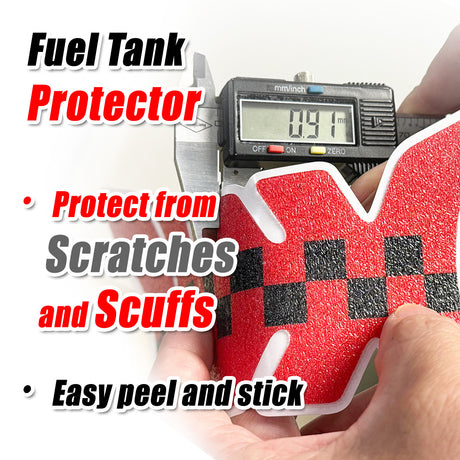 Motorcycle Tank Pad Anti Slip Shield Gas Tank Pad Protector Fish Bone - StickerBao Wheel Sticker Store