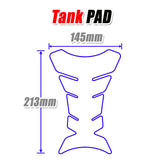 Motorcycle Tank Pad Anti Slip Shield Gas Tank Pad Protector Fish Bone - StickerBao Wheel Sticker Store