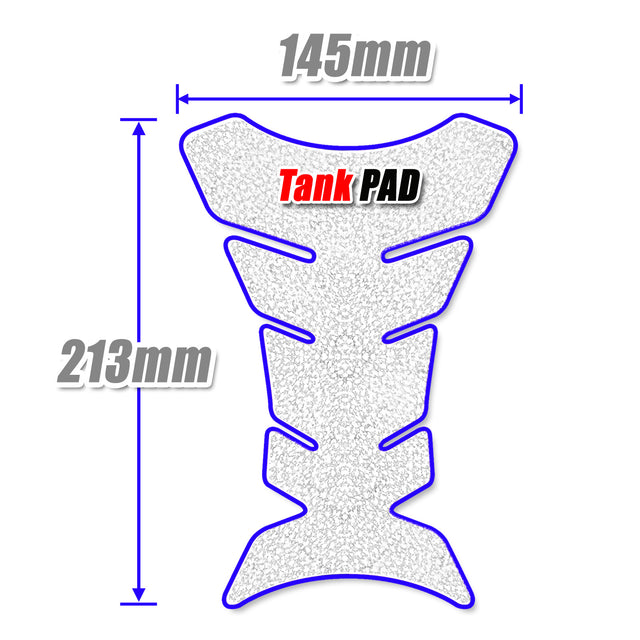Custom Tank Protectors Fish Bone Shield Motorcycle Tank Pad Anti Slip Shield Gas - StickerBao Wheel Sticker Store