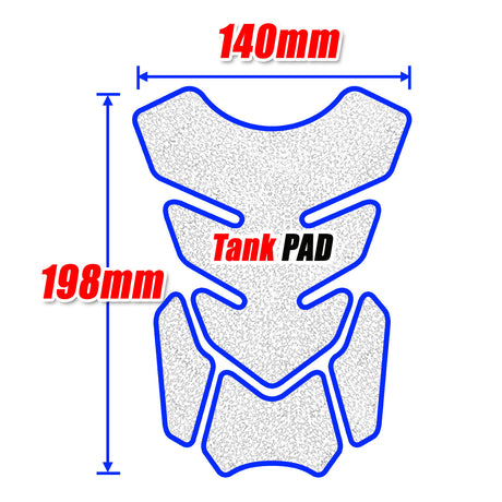 Motorcycle Tank Pad Anti Slip Shield Gas Tank Pad Protector Pattern Shield - StickerBao Wheel Sticker Store