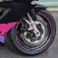 17 inch Rim Wheel Stickers STRIPE01 Black Stripes Rim Skin Decal Stripes | For Honda CB650R CBF1000 - StickerBao Wheel Sticker Store