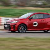 カスタムオートクロスレーシングナンバーステッカービニールデカール 2 個サークル黒単語白背景直径 8 "10" 12" 15" 18" インチ