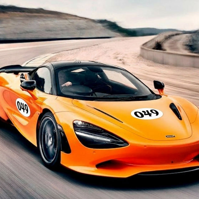 Custom Racing Number Stickers - Race Oval Number - Perfect for Track Days and Racing (Set of 2) - 006K