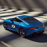 Custom Racing Number Stickers - Race Oval Number - Personalized Race Track Decals (2 of set) - 006D