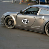 Custom Racing Number Stickers - Race Oval Number - Vinyl Track Day Stickers (2 Sets) - 006H