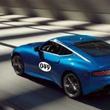 Custom Racing Number Stickers - Race Oval Number - Perfect for Track Days and Racing (Set of 2) - 006K