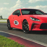 Custom Racing Number Stickers - Race Oval Number - Durable Track Day Decals (2 of set) - 006B