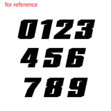 T29 Custom Racing Number Stickers Track Day Number Decals Rally Car Motocross Off-Road Bike - StickerBao Wheel Sticker Store
