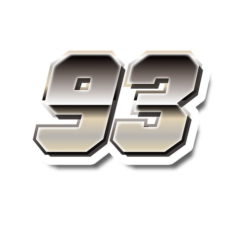 Race in style with our personalized racing number decals.