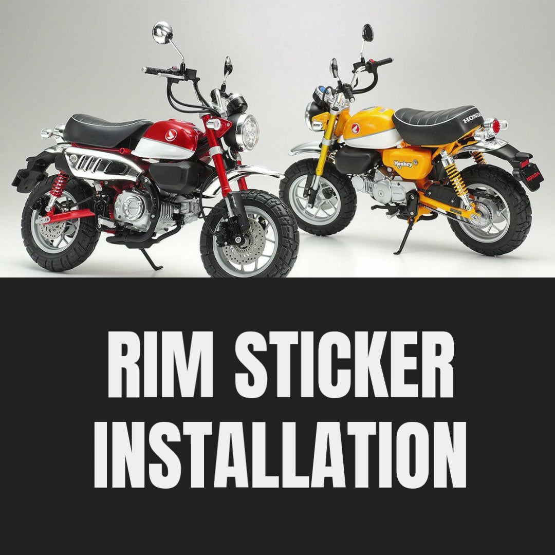 For Honda Monkey Logo Z125M 12 inch  Rim Wheel Stickers TA001 Whole Rim Decal